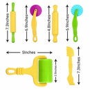 Smart Dough Tools set - 5 sets of Extruders tools plus 6pcs of basic dough  K4X3