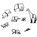 8Pcs Animal Cookie Cutter Plastic Elephant Lion Giraffe Leopard Fondant Cutte JR