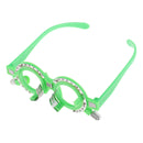 2 Pcs Plastic Optical Trial Lens Frame Eyeglass Optometry Equip 56mm+54mm