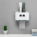 ecoco Automatic Toothpaste ecoco Dispenser Dust-Proof Toothbrush Holder Wit Q1L8