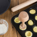 Wooden Egg Tart Tamper Double Side Pastry Egg Tart Pusher Mold Baking ToolsB Bj