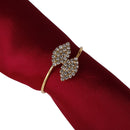 6Pcs Rhinestone Napkin Rings Handmade Serviette Buckle Holder Wedding Dinner  Z
