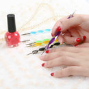 5pcs Nail Art Paint 2Way Dotting Manicure Tools Marbleizing Painting Pen Y4G4