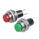 5 x 9.5mm Momentary 1 NO Red Green Cap Push Button Switch AC 250V/1.5A