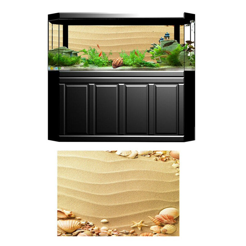 Aquarium Background Seashell Poster Fish Tank Wallpaper Ornament 61x41cm