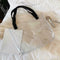 Clear Women Handbag Transparent Shoulder Bag Large Shopping Totes (White)