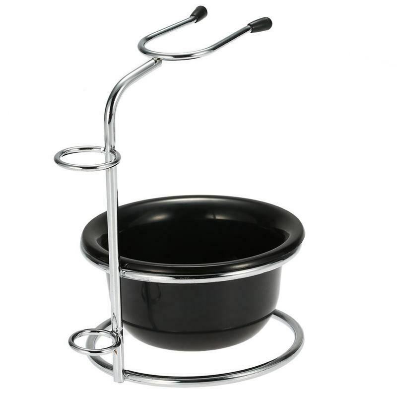 shaving holder with metal, plastic shaving bowl personal shaving brush set  A8Y4