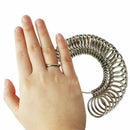 Metal Steel Ring Sizer Guage Mandrel Finger Sizing Measure Stick Standard Tool--