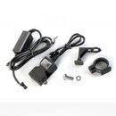 Motorcycle 12V Dual USB Power Socket Charger Waterproof Handlebar Charger MountS
