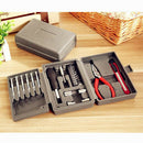 1Set 24PCS Home Multi-function Toolbox Hardware Portfolio Kit Boxed Square Tool