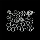 11Pcs Flower leaves Metal Cutting Die For DIY Scrapbooking Album Paper Cards3c