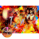 5D DIY Full Drill Diamond Painting Wolf Cross Stitch Embroidery Mosaic Kit A