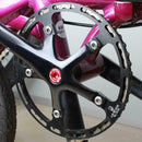 2 Pieces 7075 Aluminum Alloy Bike Bottom Bracket Waterproof Screws Red Road