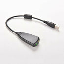 USB To 3.5mm Mic/Headphone Stereo Headset Audio Adapter External 7.1 Sound Card