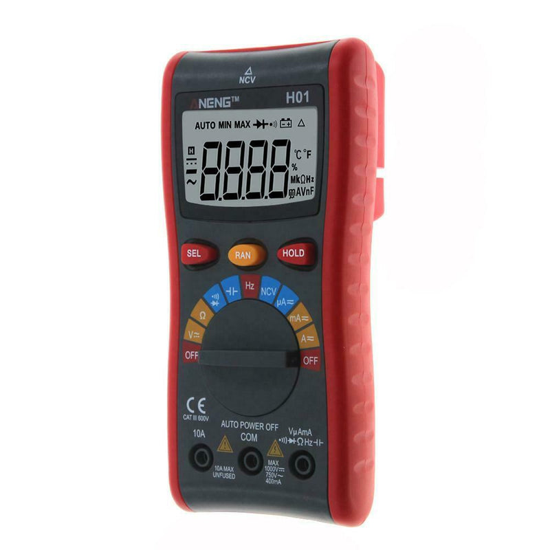 H01 Auto Range 4000Counts Digital Multimeter Backlight AC/DC Ammeter Voltme