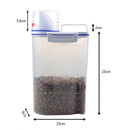 Stylish Pet Food Storage Barrel Container Dry Food Dispenser w/ Measuring Cup