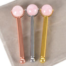 Eye Jade Roller Stainless Steel Natural Quartz Facial Roller Eye Jade Rolle