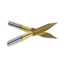 10x Titanium Coated Carbide Pcb Engraving Cnc Bit Router Tool 30 Degree 0.1 Z5E4