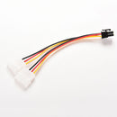 1 x Dual(2x) Molex (4 Pin) to PCI-E (6 Pin) Power Converter Adapter Cable LJ