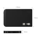 USB 2.5" external enclosure box HDD sata hd Case (Black) G5H9