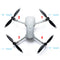 LED  Flash Foldable Quick-Release CW CCW Propellers with USB for DJI Mavic Air 2