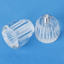 Door Pull Handle Knob Clear White Line Conical Shape for Bathroom Bath Room