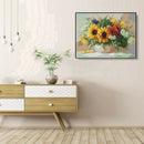 Painting By Numbers Kit DIY Flower Hand Painted Canvas Oil Art Picture Gift