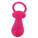 1pc pet chew bell rubber pacifier dog toys bite resistant clean teeth random BSE