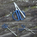 Picnic Fireplace Tongs Foldable Wood Fired Log Grabber Fire Pit Tool Camping