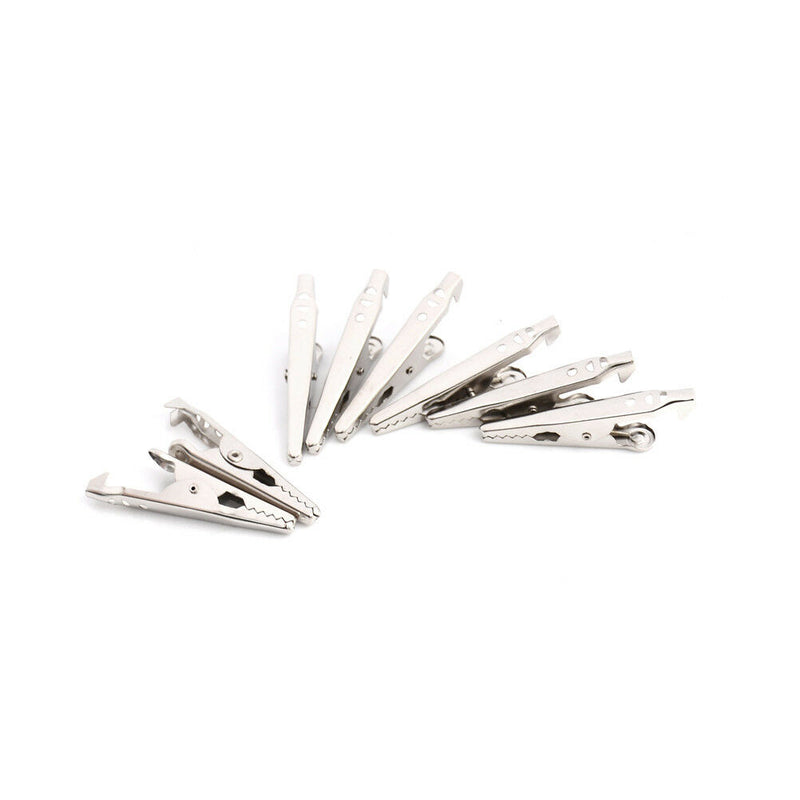 20X Stainless Steel Alligator Crocodile Test Clips Cable Lead Screw Probe_Fix Gw