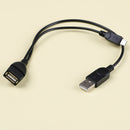 Micro USB Male To USB Female Host OTG USB Cable Y Splitter For Cell Phone  Z