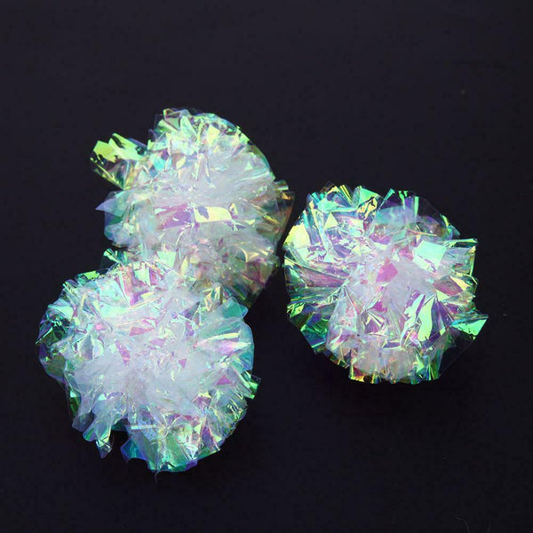 12pcs Crinkle Balls Cat Toys Interactive Sound Ball Big Nylon Balls Toys #gib