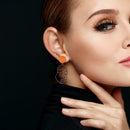 Creative Face Dangle Ear Stud Women Fashion Casual Drop Earrings Jewelry