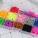 600pcs rubber loom bands girl gift elastic band for diy weaving lac Ew