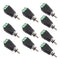 10Set RCA Connectors Male Plug to AV Screw Terminals Video AV Balun Adapter