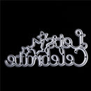 1pc lets celebrate letters scrapbooking photo album Metal Stencil cutting diecvv