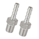 2Pcs 1/8inch Male Thread Pipe Fitting 6mm Barb Hose Tail Connector NPT, High