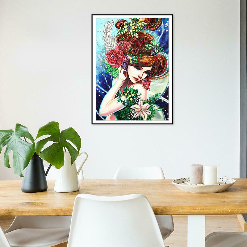 5D DIY Special Shaped Diamond Painting Beauty Cross Stitch Mosaic Craft Kit