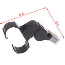 Black Plastic Pealess Finger Grip Sports Skate/Football Referee Mouth Whistle FT
