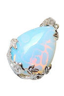 Women Angel Tears Water Drop Semi-Precious Gemstones Pendant -Opal X3Z2