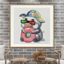 5D DIY Full Drill Diamond Painting Cool Pig Cross Stitch Embroidery Craft