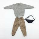 1/6 Mens Sweatshirt Trousers Bag Outfits Full Set Accessories for
