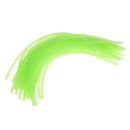 80pcs/set Green Soft Silicone Tube Glowing Hook Shank Fishing Sleeve 2 Size