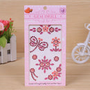 2Pcs Random Self Adhesive Glitter Rhinestone Crystal Stickers Diamond Gem OZ