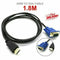 1.8M HDMI Male to VGA Video Converter Adapter Cable Cord for PC DVD 1080P HDTV .