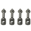 4 Stainless Steel Spear Band Wishbone Insert Fishing Spear Nail Barbed   Fork