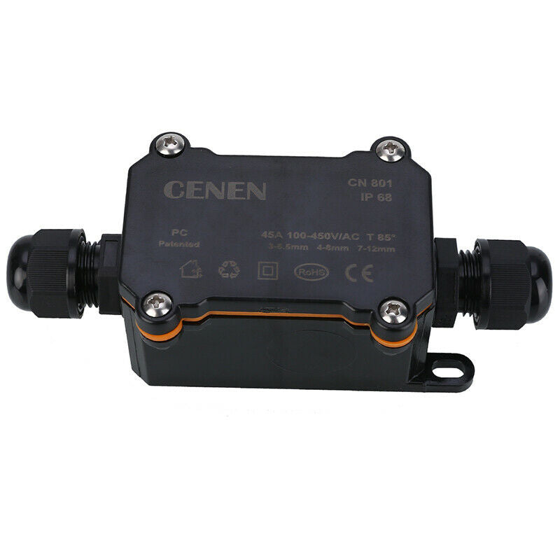 2 Way Outdoor Waterproof IP68 Electrical Cable Wire Connector Junction ^SE