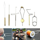 6pcs Fly Tying Tools Rotary Whip Finisher Half Hitch Whip Finisher Handle