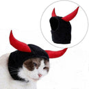Adjustable Pet Dog Cat Puppy Cattle Horn Decoration Hat For Halloween Chris A6Y8