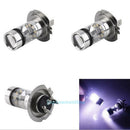 2X H7 100W White CREE LED Fog DRL Driving Car Head Light Lamp Bulbs Super Bright